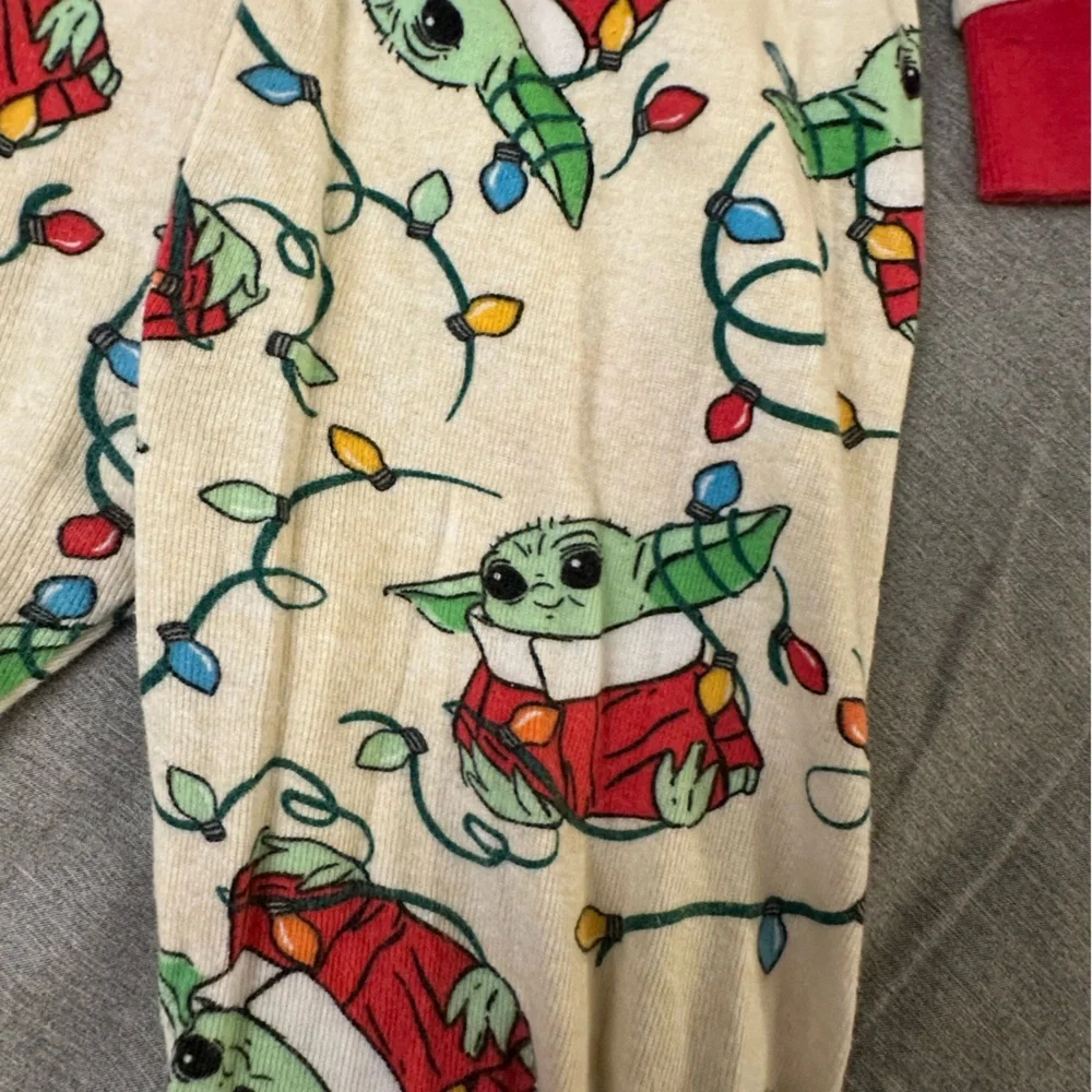 Festive Baby Yoda Pajama Set‎